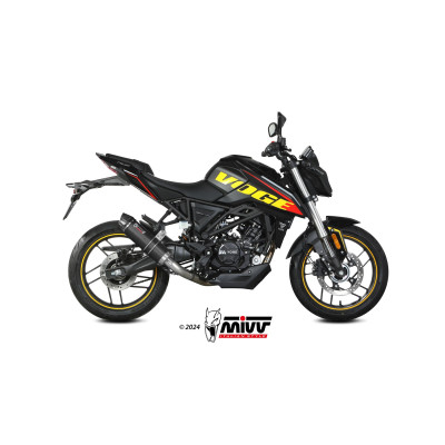 Full exhaust system GP carbon for Voge Brivido 125 R 2023-2024