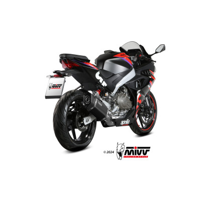 MIVV | Full exhaust system SR-1 Stainless Black for Aprilia RS 457 2025 -  (Bundle Kit)