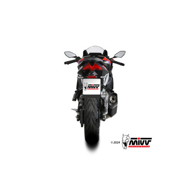 MIVV | Full exhaust system SR-1 Stainless Black for Aprilia RS 457 2025 -  (Bundle Kit)