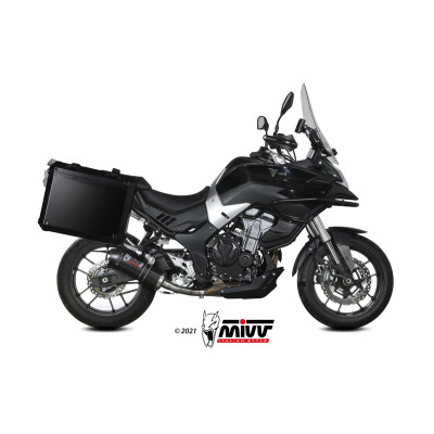 MIVV | Slip-On black OVAL carbon for Voge Valico 500 DS / DSX 2021-2024