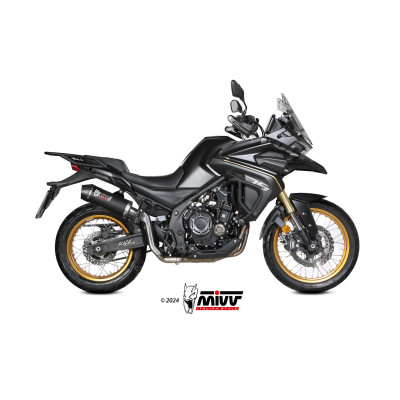 MIVV | Slip-On black stainless exhaust OVAL for Voge Valico 900 DSX